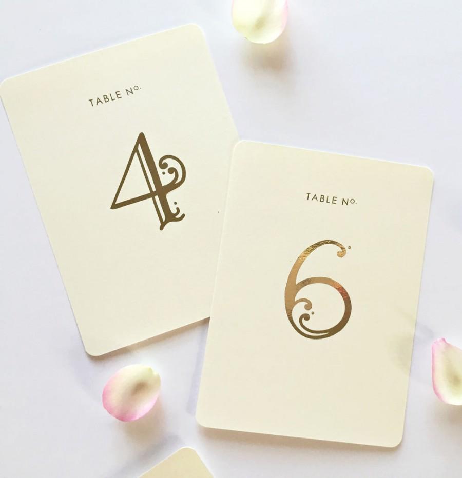 Mariage - Wedding Table Numbers - Rose Gold Wedding Numbers - Fast Shipping