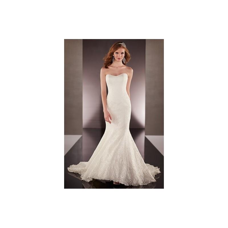 زفاف - Martina Liana Spring 2016 Dress 10 - Strapless Spring 2016 Martina Liana Full Length White Fit and Flare - Nonmiss One Wedding Store
