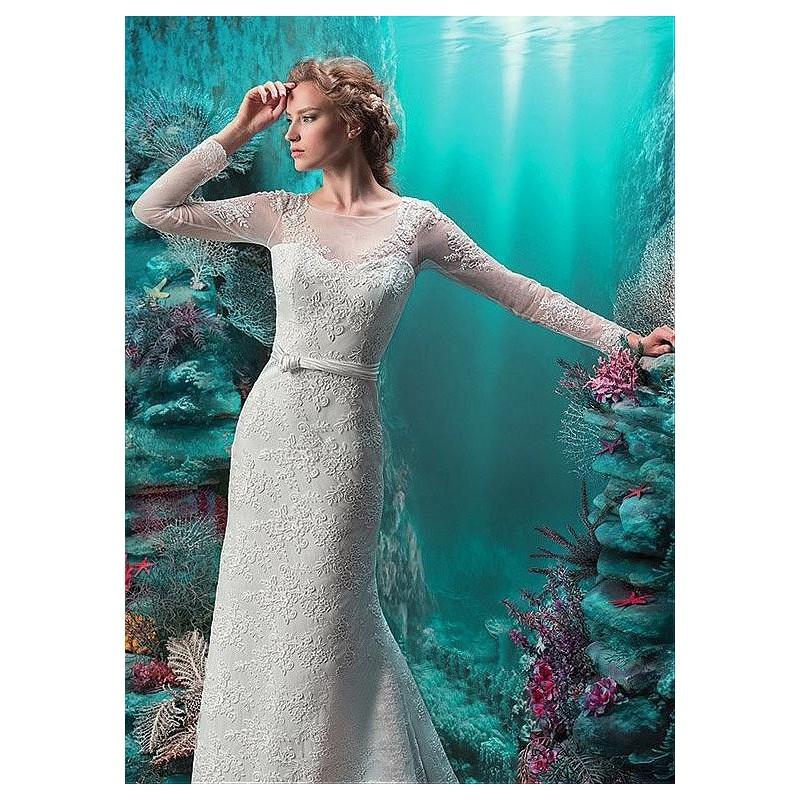 Свадьба - Fabulous Lace Scoop Neckline Mermaid Wedding Dresses with Beaded Lace Appliques - overpinks.com