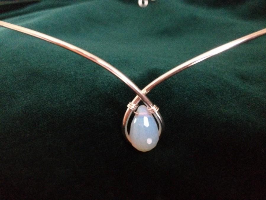 Mariage - Simple Silver Plated Moonstone Circlet