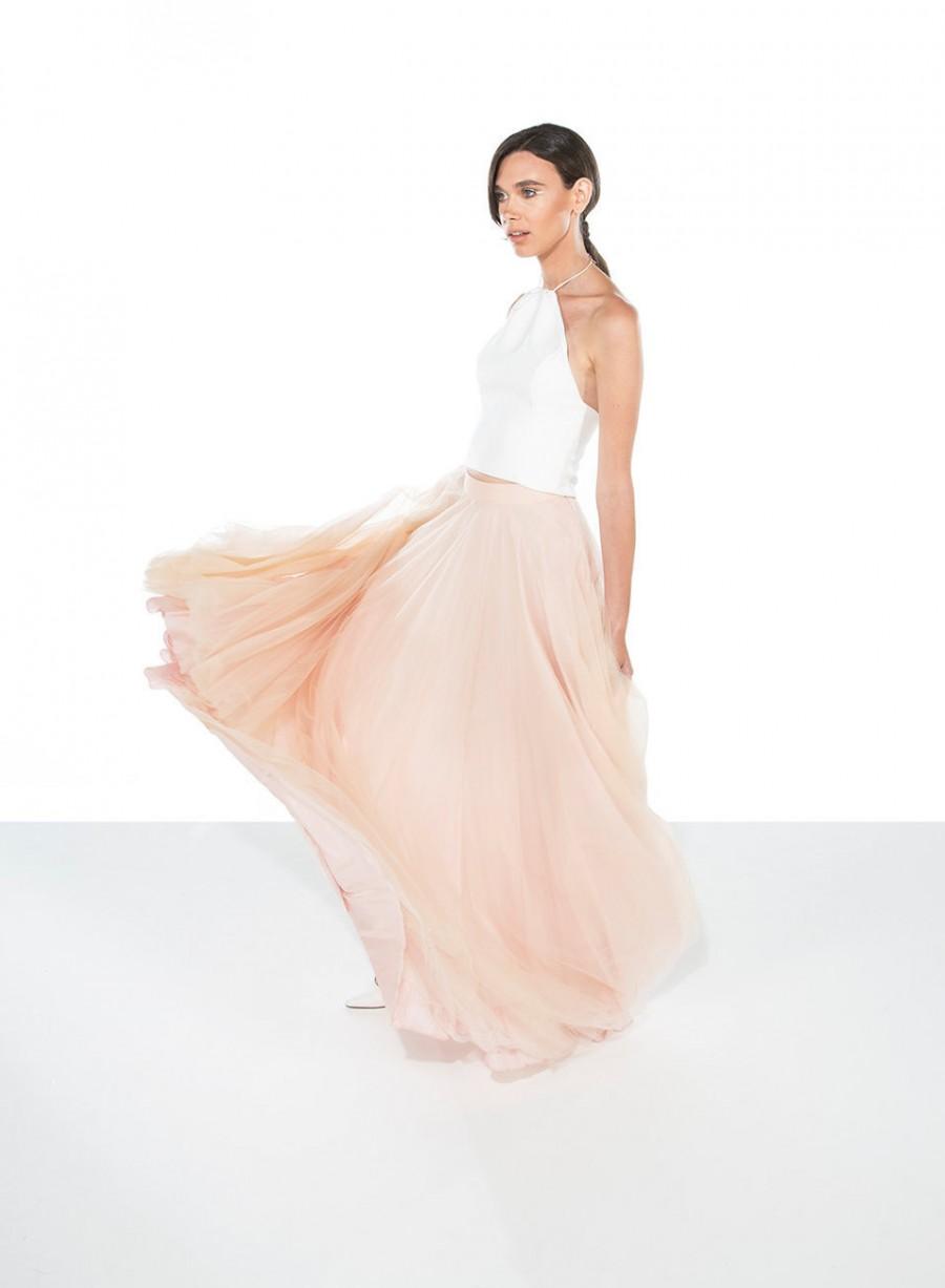 Hochzeit - Tulle skirt blush / Tulle wedding Skirt / Blush tulle skirt / Bridal Separates / Colour & Customisation available / Rasbery Pavlova
