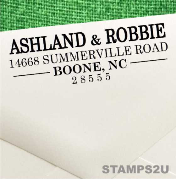 Wedding - Return Address Stamp-Self Ink Address Stamp-Custom Address Stamper- Wedding Invitation Stamp-Housewarming Gift, FREE Proof-No Pad--No Mess!