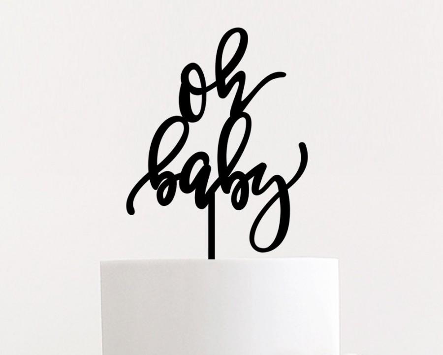 Wedding - Oh Baby Cake Topper 