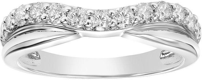 Wedding - Simply Vera Vera Wang 14k White Gold 1/2 Carat T.W. Diamond Contour Wedding Ring