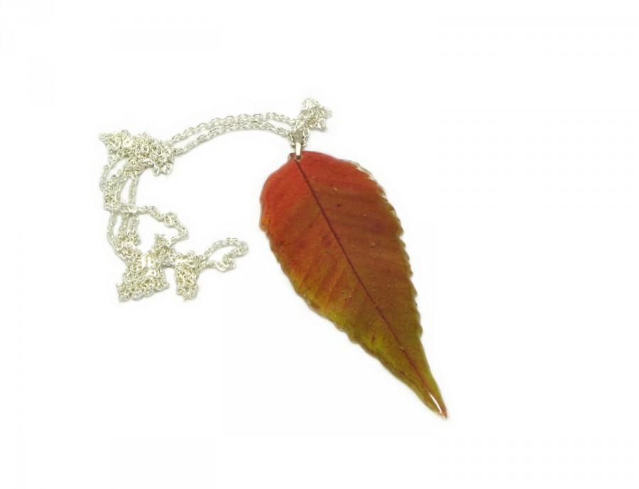 زفاف - Purple real leaf pendant - Resin jewelry - Natural leaf in resin - Preserved leaf pendant - Autumn leaf necklace - Gift for her
