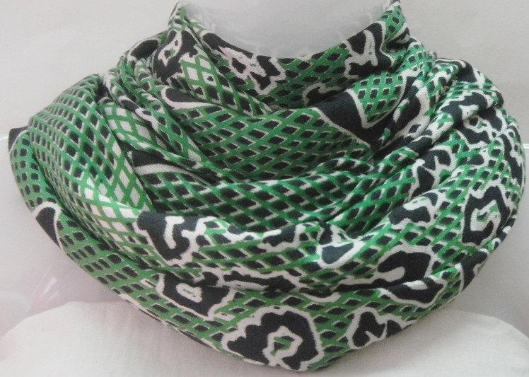 زفاف - Green Black Scarf,Leopard scarf,Linning scarf,Chritsmas Gift for her Mother girlfriends,Tassel viscose scarf,Indian stole,Womens scarf USA