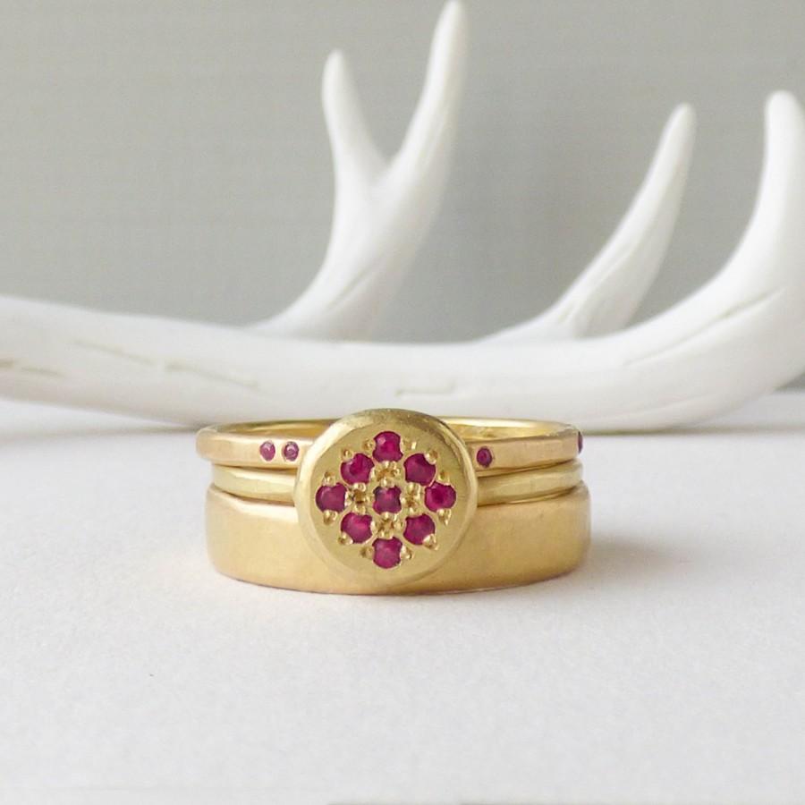 Wedding - Delphina 18ct Fairtrade Gold Ethical Ruby Ring