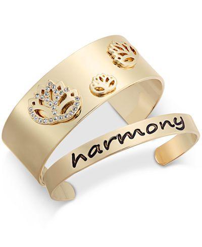 Hochzeit - Inspired Life 2-Pc. Set Harmony Cuff Bracelets
