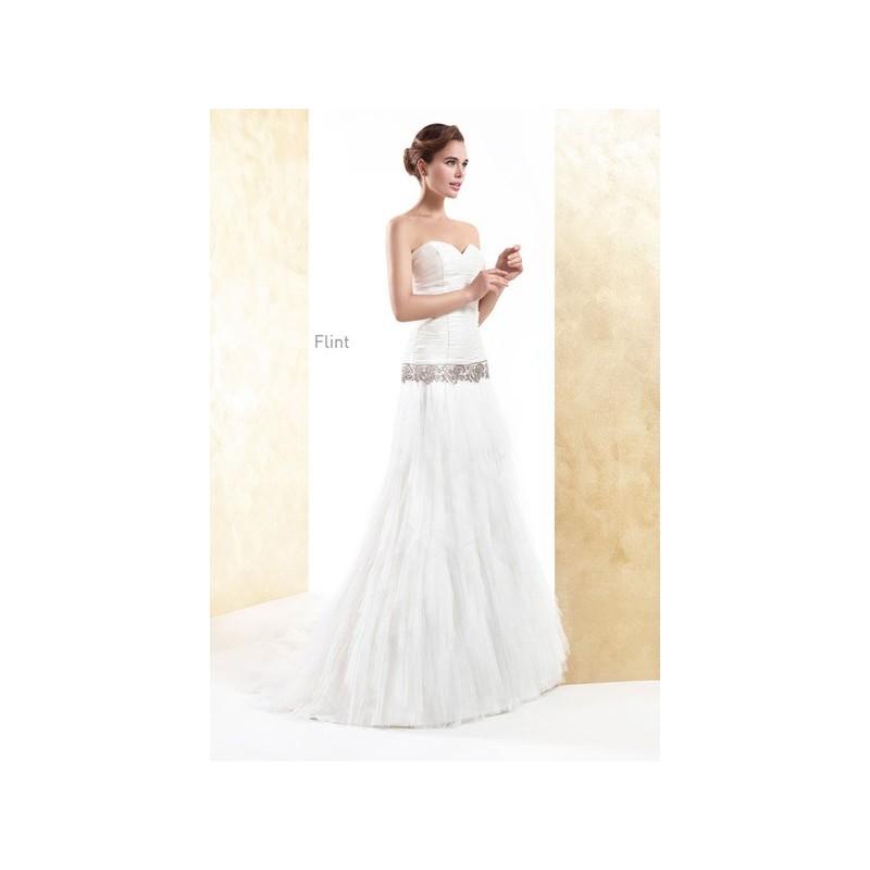 Hochzeit - Vestido de novia de Cabotine Modelo Flint - 2015 Evasé Palabra de honor Vestido - Tienda nupcial con estilo del cordón