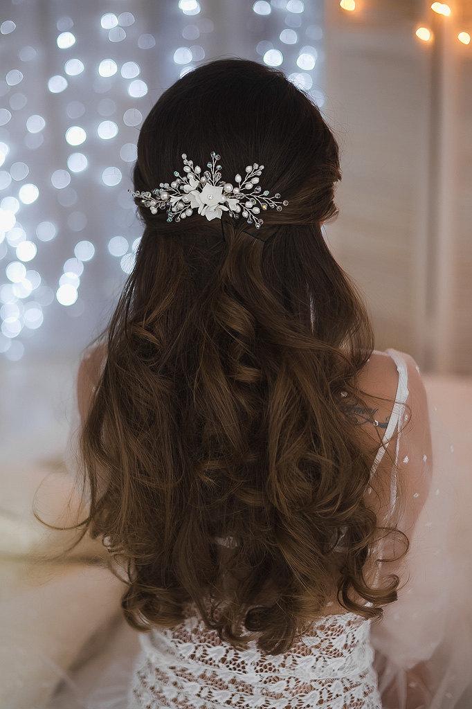 Mariage - Bridal hair comb, wedding hair comb, bridal headpiece, wedding hair piece, pearl hair comb, hair accessories, bridal hair piece, hair vine