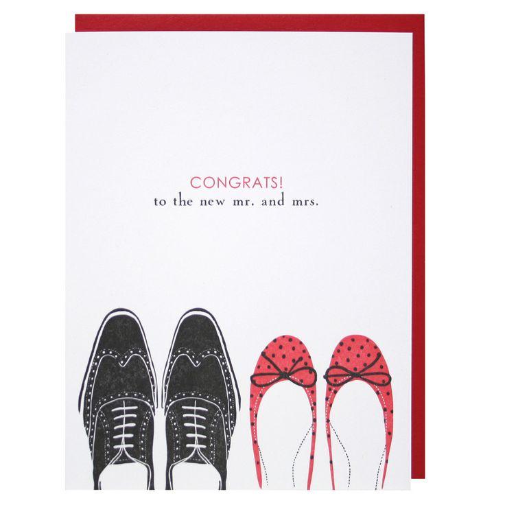 زفاف - Wedding Shoes Mr. And Mrs. Card