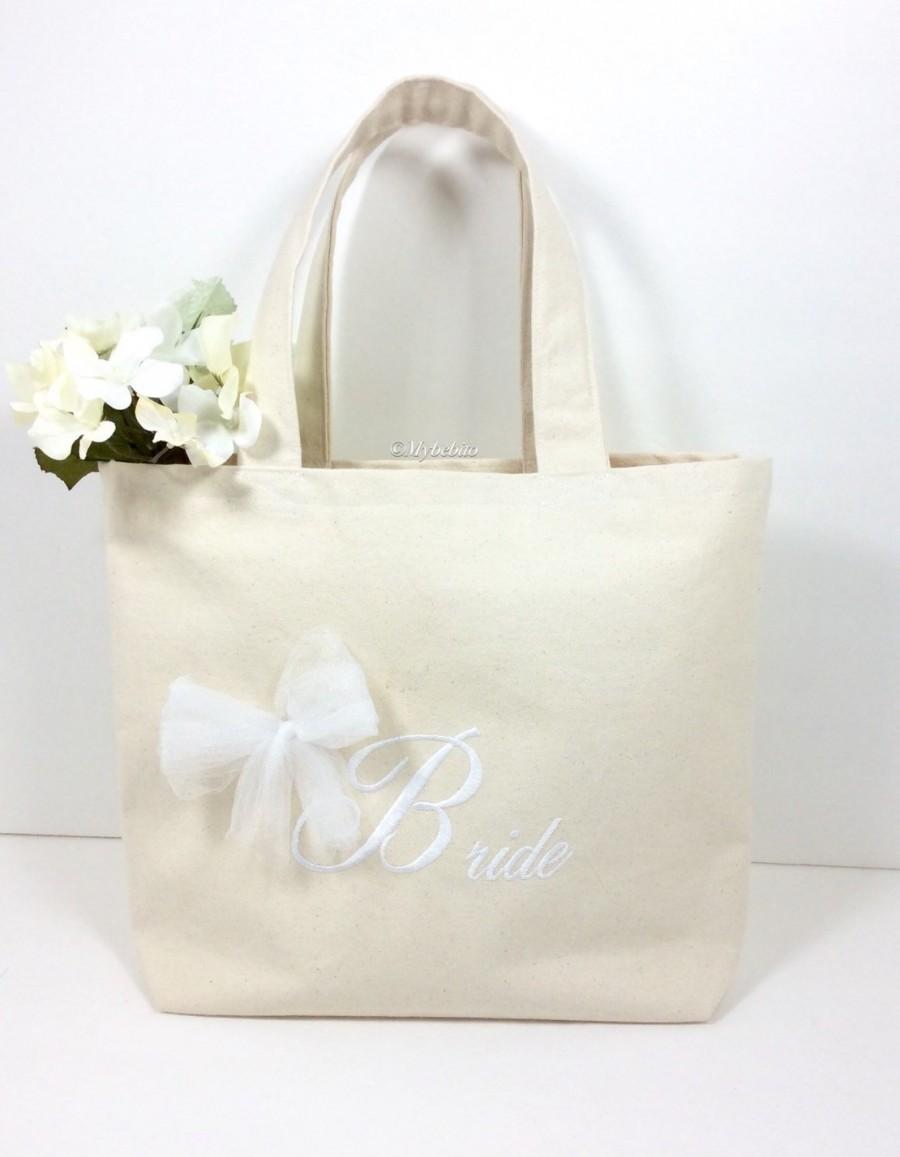 Hochzeit - Wedding tote bag,honeymoon bag, wedding bag for bride,bridal shower gift,beach tote bag, bride tote bag,Bridal gift bag