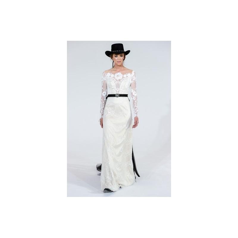 Hochzeit - Claire Pettibone Spring 2016 Wedding Dress 1 - Long Sleeve Full Length White Spring 2016 Sheath Claire Pettibone - Nonmiss One Wedding Store