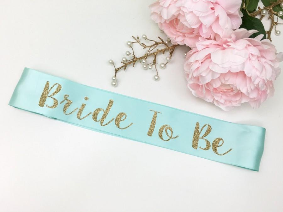 Hochzeit - Bride To Be Sash, Glitter Sash, Bachelorette Sash