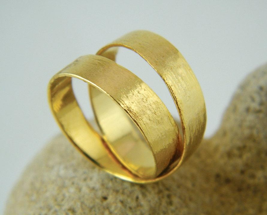 Mariage - Unique wedding ring Gold wrap ring handmade ring