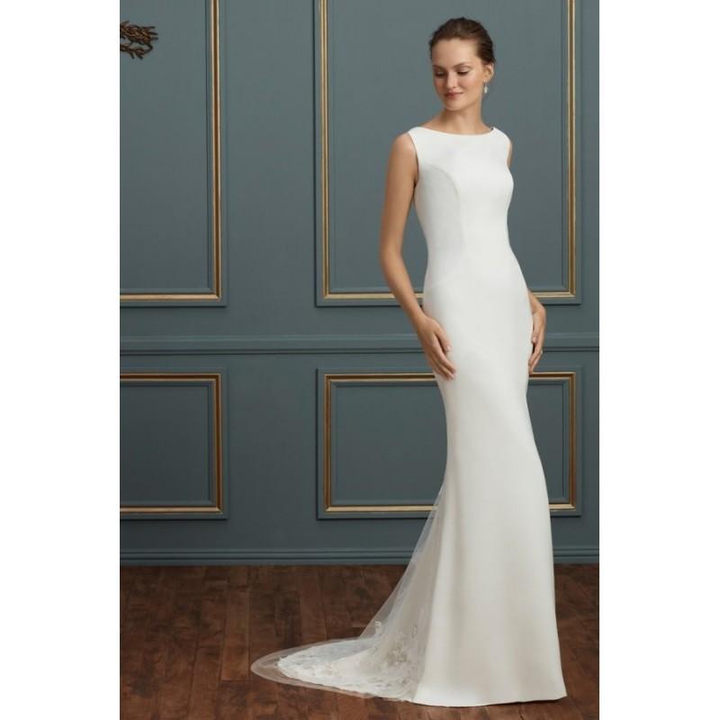 Свадьба - Style C122 by Amaré Couture - Bateau LaceSilk Floor length Sleeveless Fit-n-flare Dress - 2017 Unique Wedding Shop