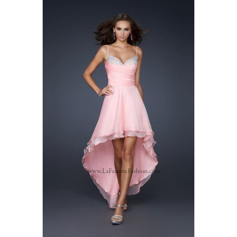 Hochzeit - Aqua La Femme 17141 - High-low Chiffon Dress - Customize Your Prom Dress