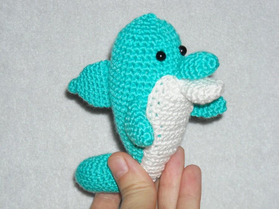 Mariage - Amigurumi dolphin, crochet dolphin, little dolphin, kawaii, small dolphin, dolphin plush, ocean animal, amigurumi fish plush, cute dolphin