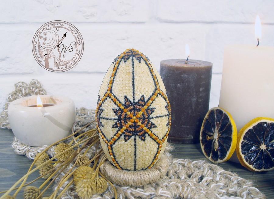 Mariage - Easter Egg decorated with seeds - Easter - Easter eggs - Easter decor - Egg