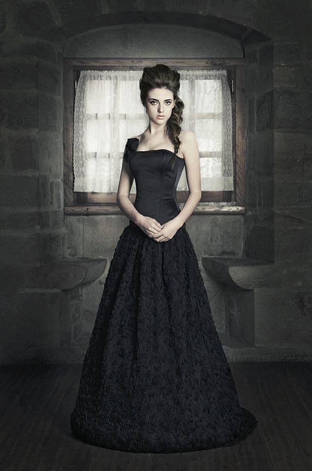 Свадьба - DISCOUNTED PRICE! Fantasy Wedding Gown - Tulle long skirt and satin corset - Corset Wedding Dress - Black wedding gown Gothic- Dark princess