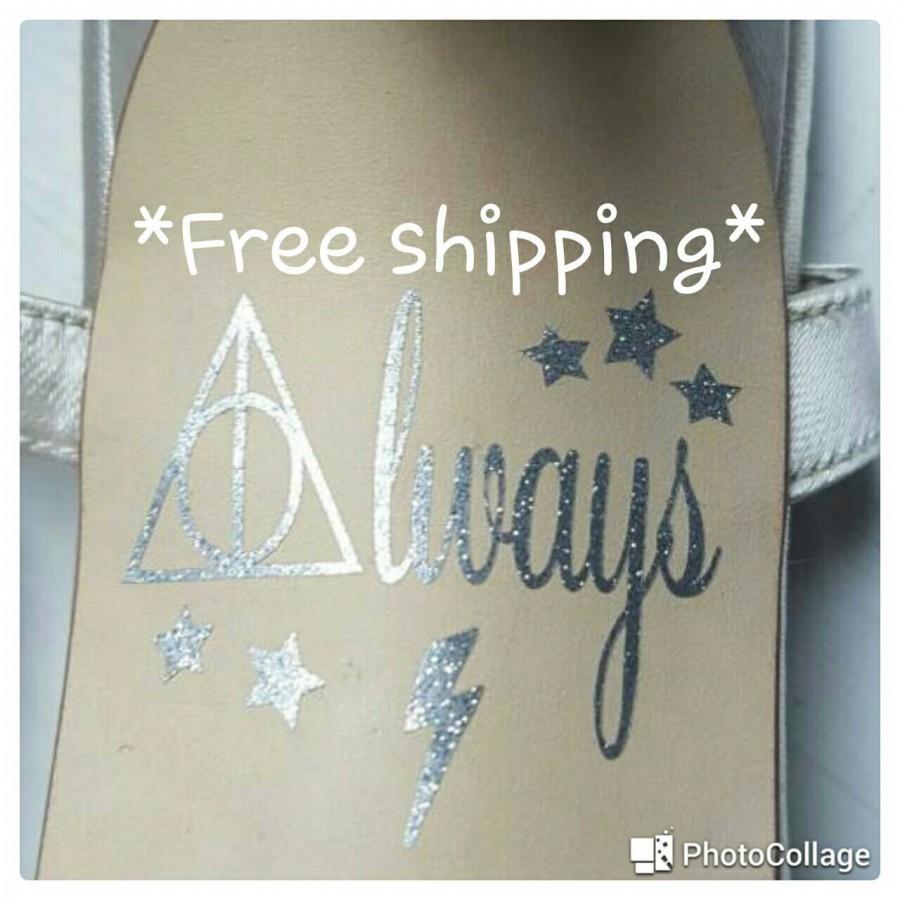 Mariage - Harry Potter inspired Always wedding shoe decals sole stickers *FREE DELIVERY