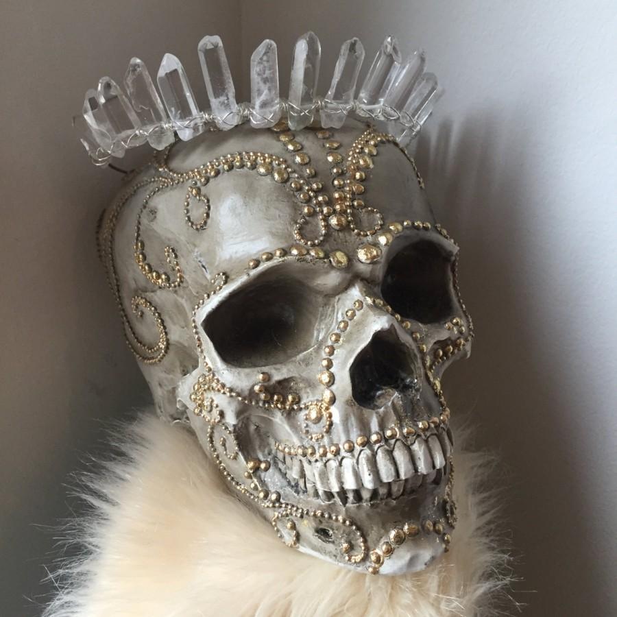 Свадьба - The ERIN Crown - Crystal Quartz Crown Tiara - Magical Headpiece. Alternative Bride, festival.