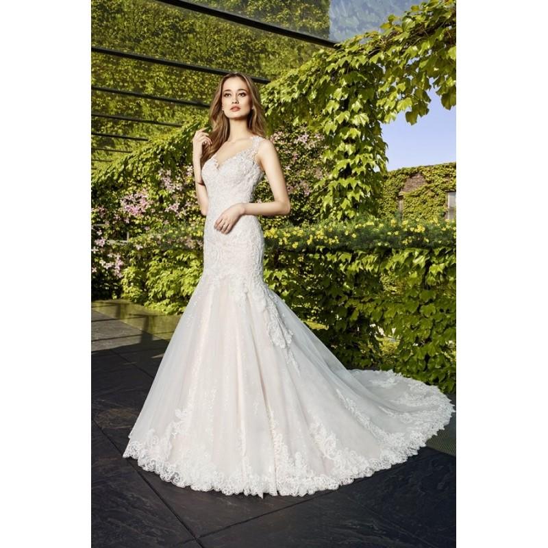زفاف - Style H1326 by Moonlight Couture - Sleeveless LaceNetTulle Bateau Floor length Fit-n-flare Dress - 2017 Unique Wedding Shop