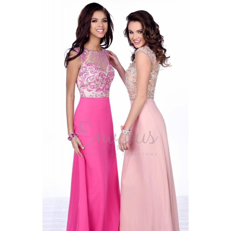 Mariage - Beaded Chiffon Gown by Envious Couture Prom - Color Your Classy Wardrobe