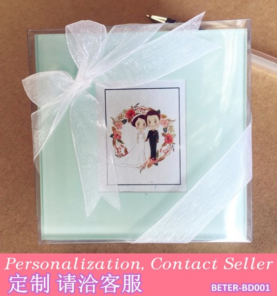 زفاف - Beter Gifts® Wedding Decoration Forever Photo Glass Coasters BETER-BD001