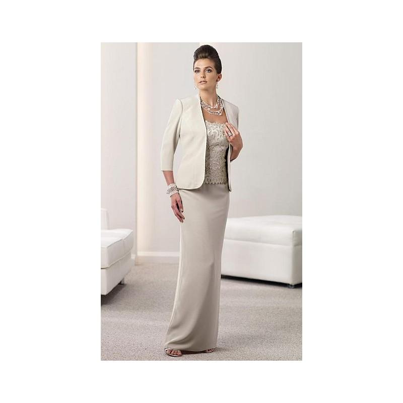 زفاف - Montage by Mon Cheri Long MOB Jacket Dress 112903 - Brand Prom Dresses