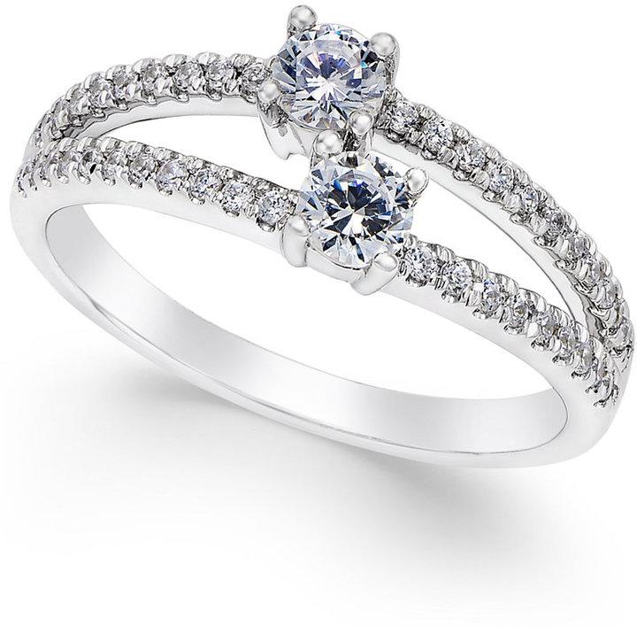 Wedding - Two Souls, One Love® Diamond Anniversary Ring (1/2 ct. t.w.) in 14k White Gold