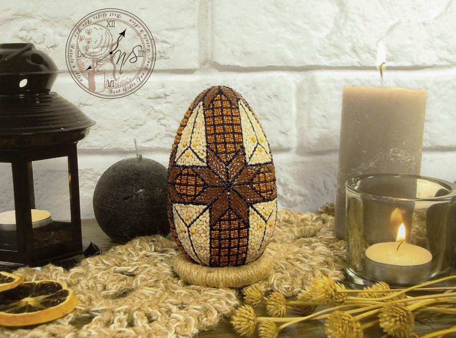 Mariage - Easter Egg decorated with seeds - Easter - Easter eggs - Easter decor - Egg