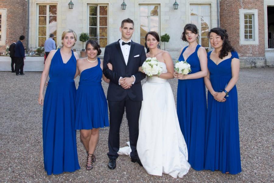 زفاف - Royal blue Infinity Dress - floor length   wrap dress +55colors