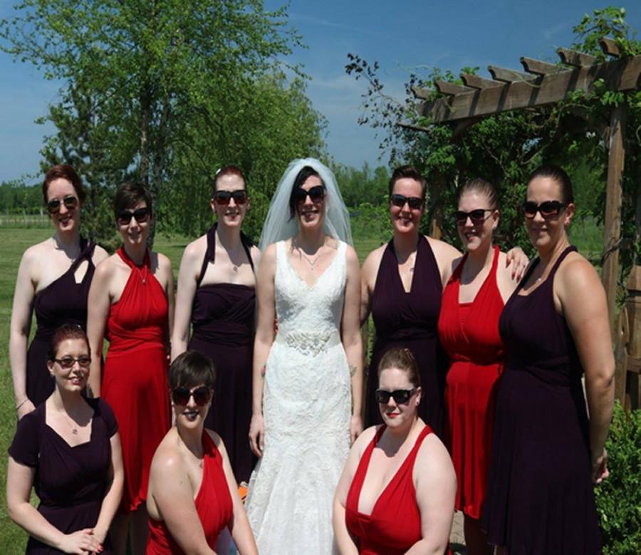 Свадьба - Purple Infinity Dress - floor length   wrap dress +55colors