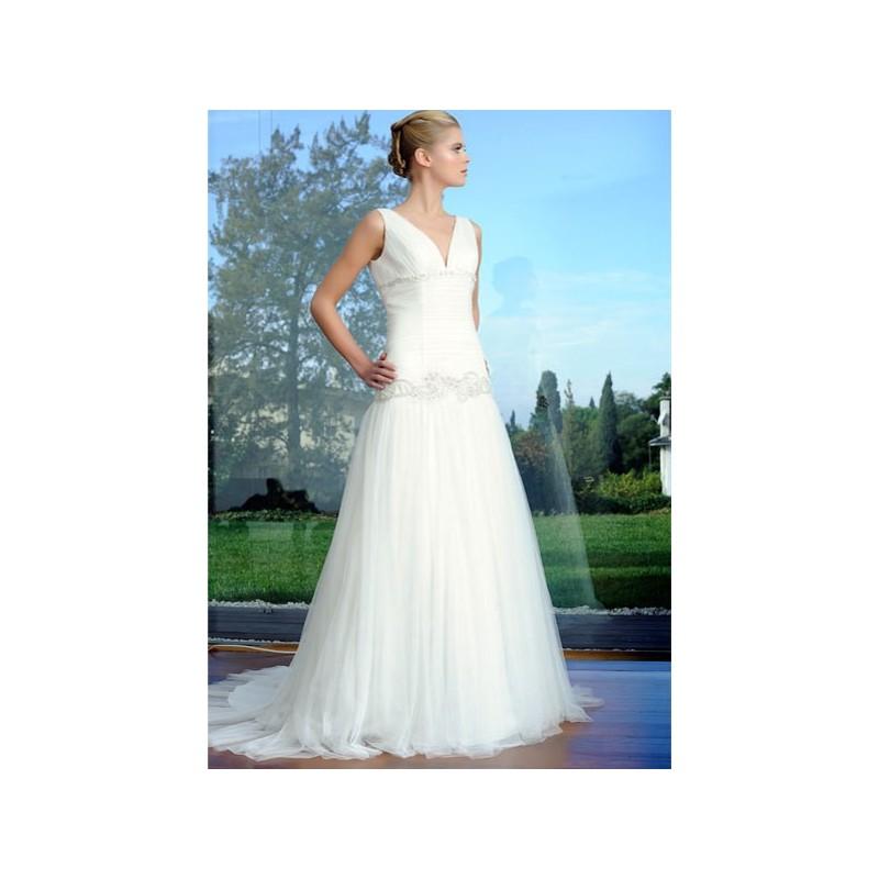Wedding - Vestido de novia de Peter Ziegler Modelo Estocolmo - 2014 Evasé Pico Vestido - Tienda nupcial con estilo del cordón
