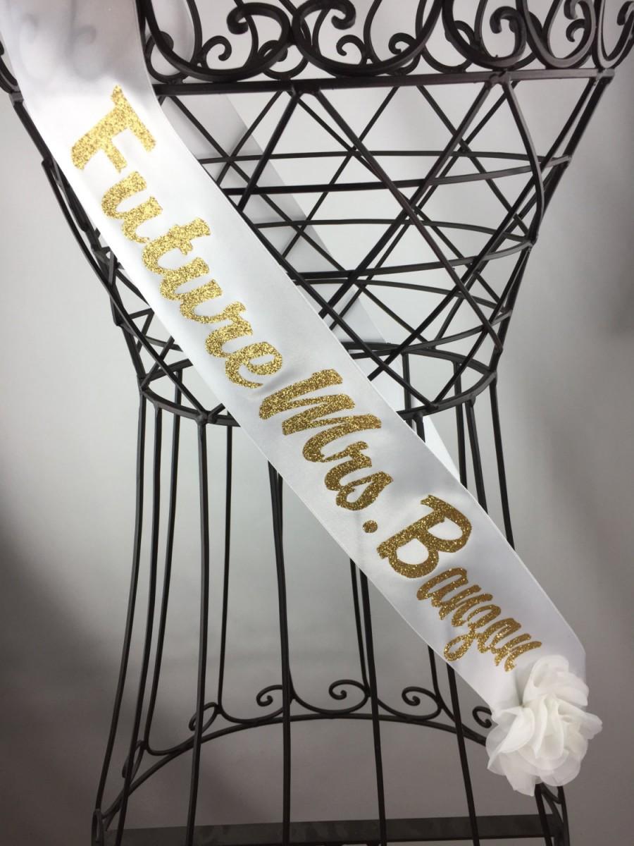 زفاف - Future Mrs. personalized bridal shower/ bachelorette party sash