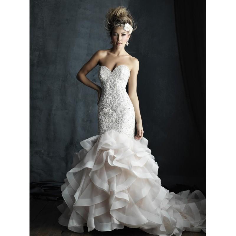Hochzeit - White/Silver Allure Bridals Couture C389 - Brand Wedding Store Online