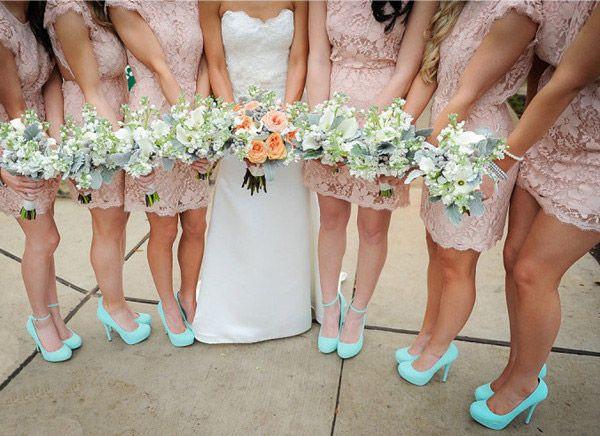 Hochzeit - Lace Bridesmaid Dress