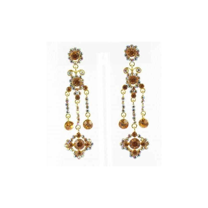 Mariage - Helens Heart Earrings JE-X005203-G-Topaz Helen's Heart Earrings - Rich Your Wedding Day