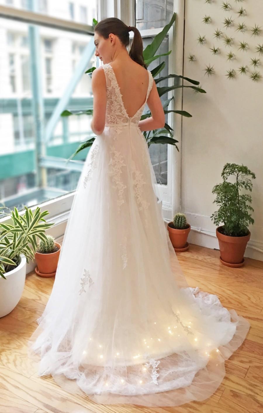 Dress White Deep V Back Lace Wedding Dress 2676264 Weddbook