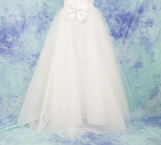 Wedding - Long tulle skirt, skirt, tulle skirt bridesmaid wedding dress, Wedding dresses, wedding dress, white tulle skirt
