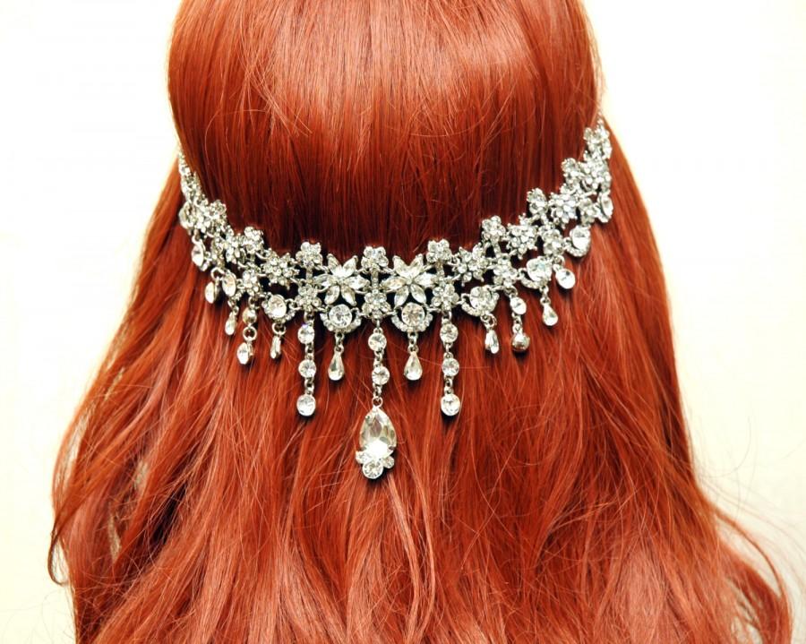Mariage - Wedding Hair Accessories Hair Jewelry, Bridal Headband, FREE SHIPPING Hair Chain, Crystal Headband, Forhead Band, Hair Jewelry, Prom Hair Accessories - $80.00 USD