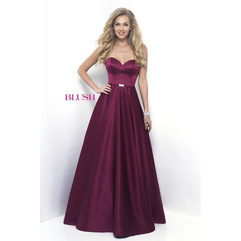 زفاف - Blush Ballgown 5630 Prom Dress - Strapless, Sweetheart Long A Line, Fitted Blush Prom Dress - 2017 New Wedding Dresses
