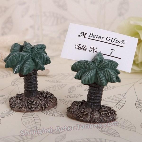 زفاف - Beter Gifts®  Bridal Beach Party Decor Palm Tree Place card Holder SZ018