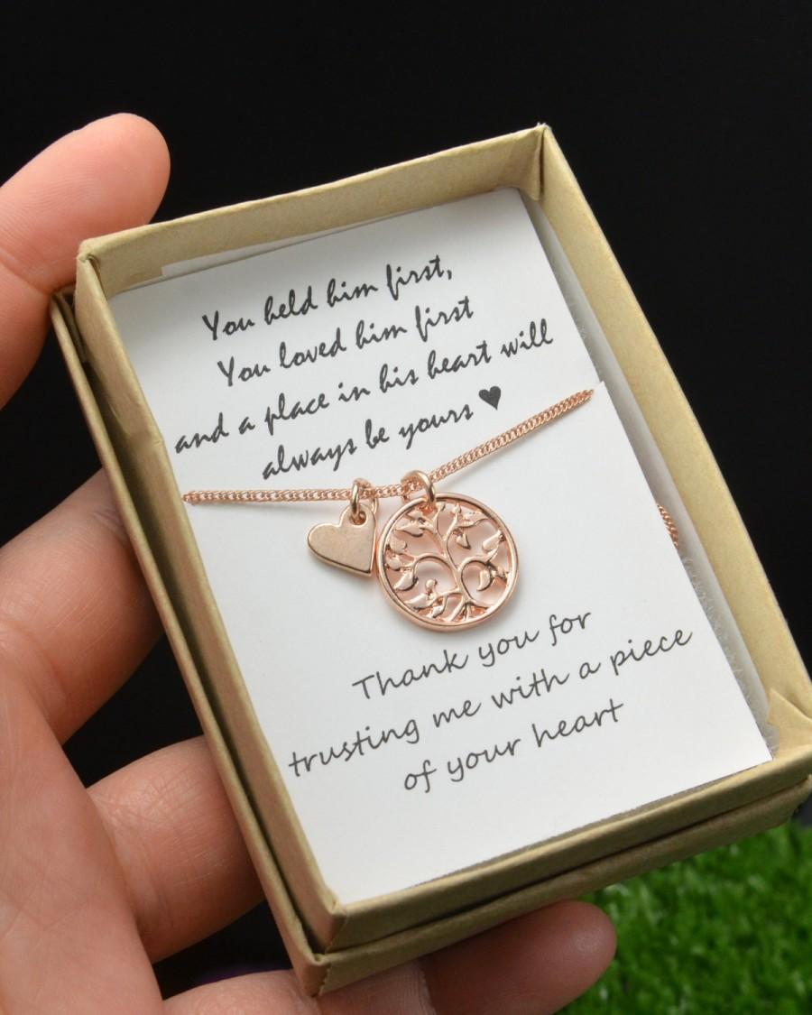 Wedding - Mother in law gift , mother in law wedding gift , mother of the bride gift,mother of the groom gift ,mother daughter necklace, wedding gift