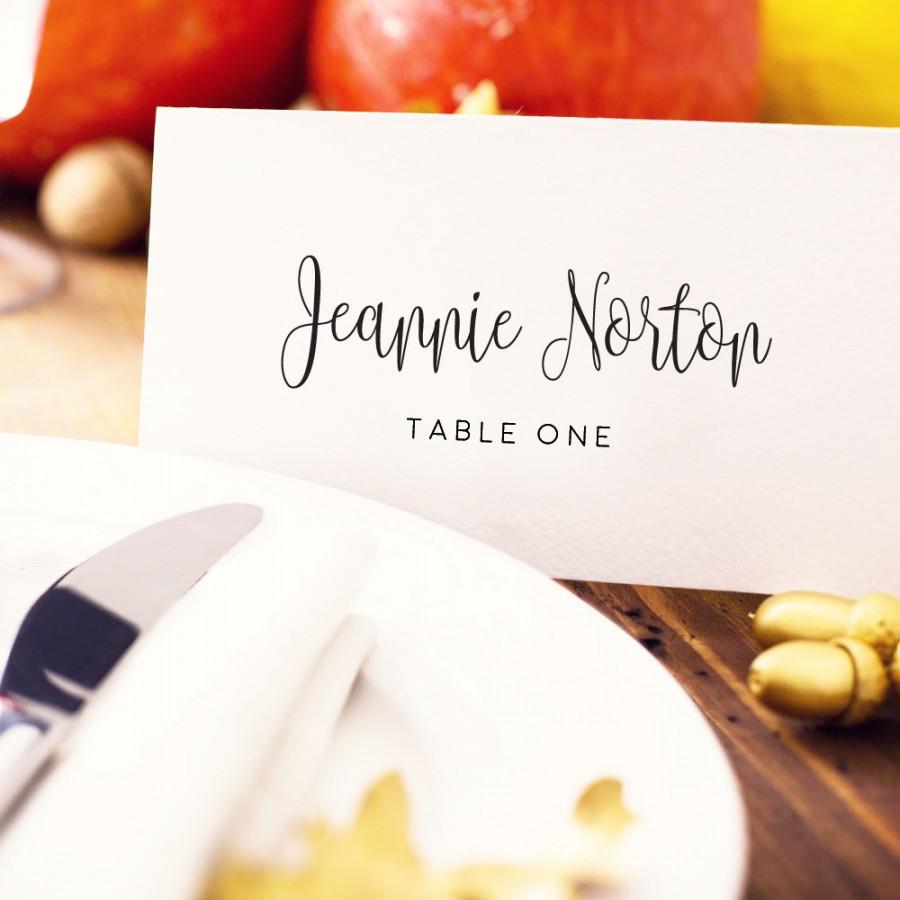 Mariage - Wedding Place Card Template, Editable Instant Download, DIY Bride, Custom Personalized Seating Card, Escort Card, Wedding Printable,  - $6.50 USD