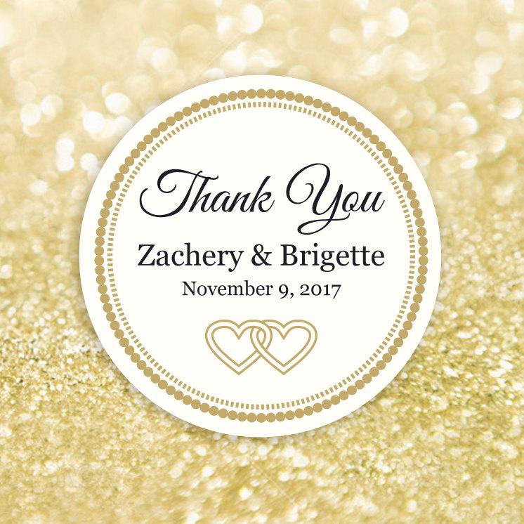 Hochzeit - Thank You Label Template, Editable Printable Round Label, Circle Sticker Template, DIY Label, Tag Template, Mason Jar Favor - $6.50 USD