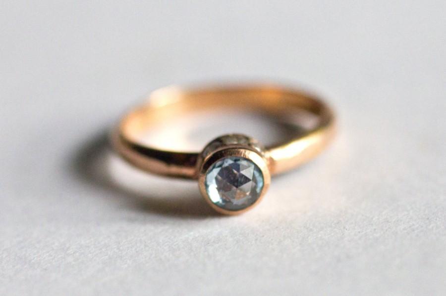 Wedding - Azul  - Natural blue rose cut sapphire
