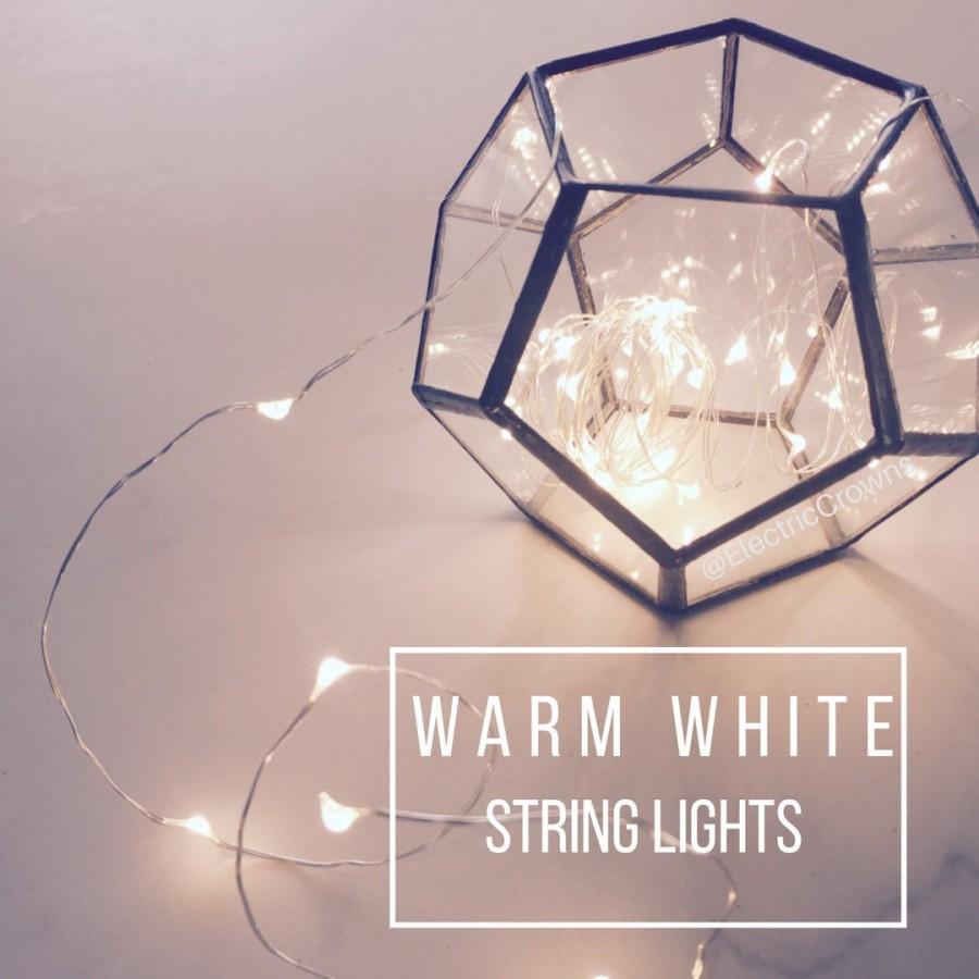 Hochzeit - Minimal Decor, Home Decor, Silver Wire, Twinkle Lights, Home Decorations, Micro Led Lights only *no terrarium
