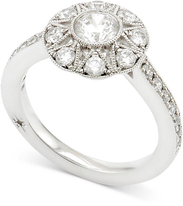 Свадьба - Marchesa Diamond Engagement Ring (1 ct. t.w.) in 18k White Gold